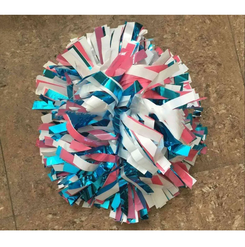 Блестящие голографические цветные cheer pom - Фотография_3
