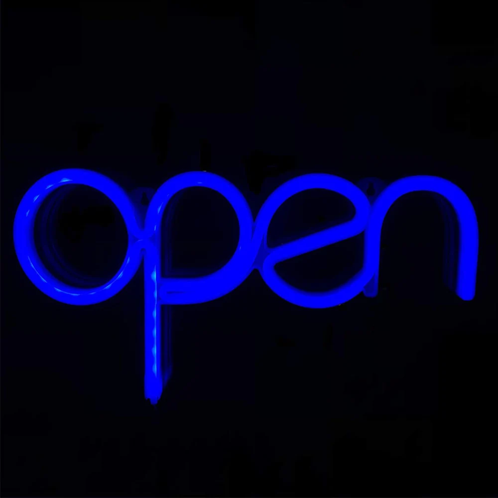 Calca open неоновая вывеска бизнес - Фотография_3