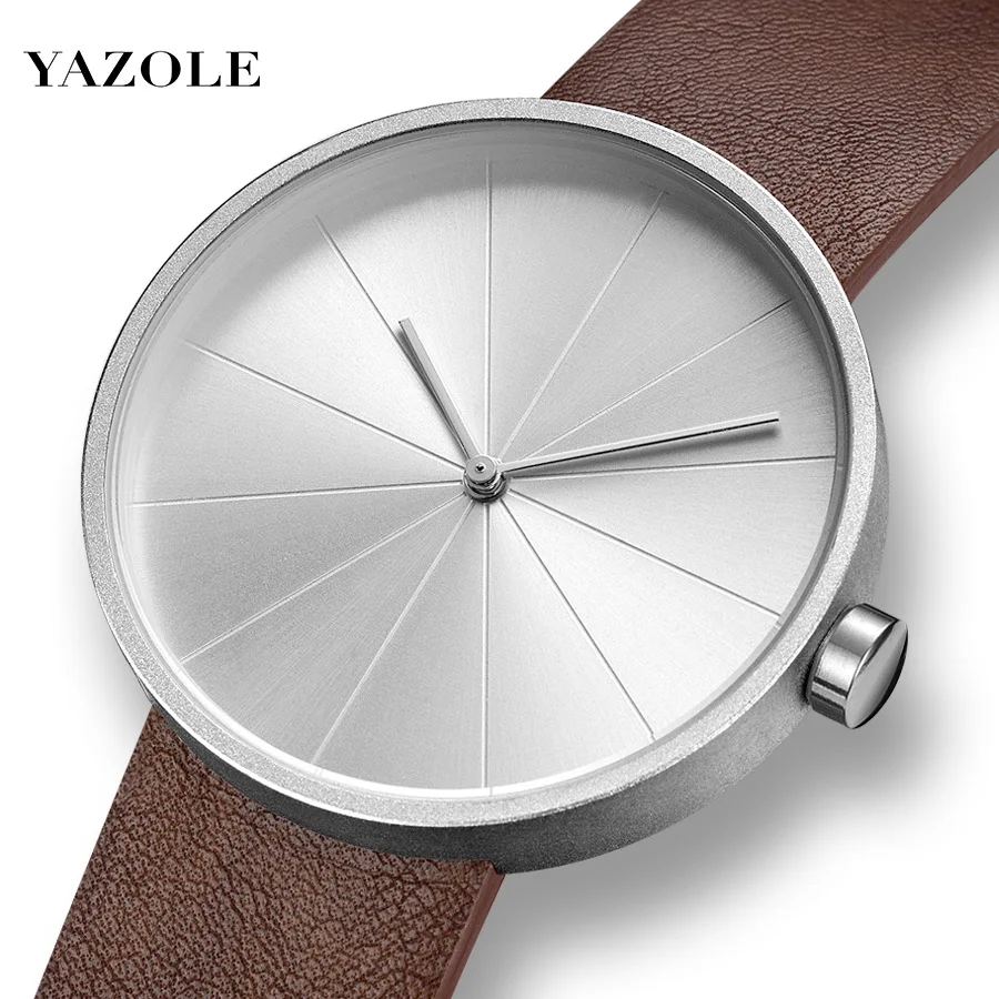 Yazole минималистичные мужские модные ультратонкие часы - Фотография_3