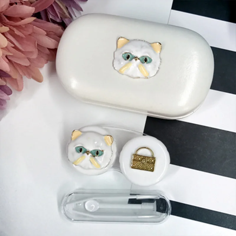 Милый футляр для контактных линз для женщин - Фотография_3