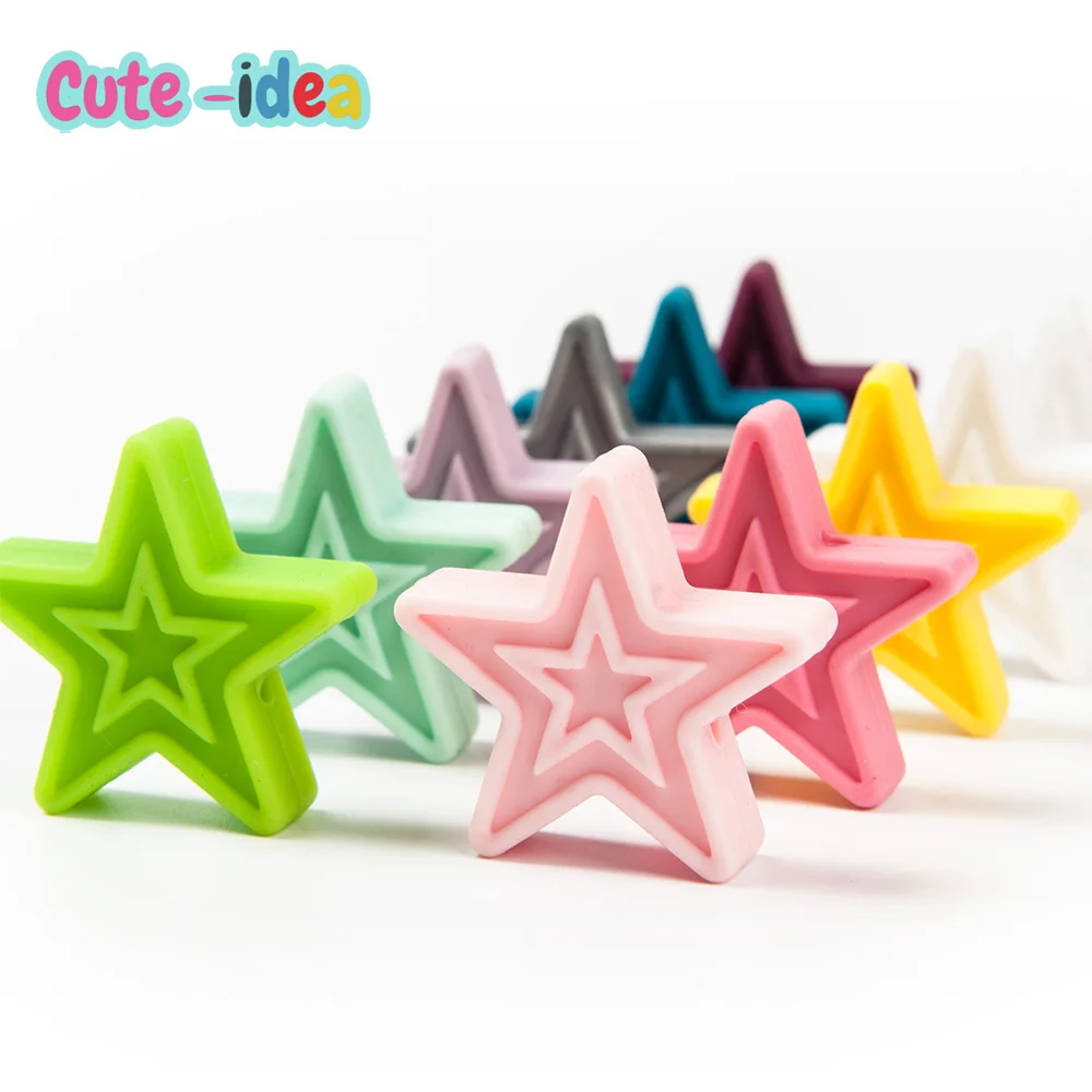 Силиконовые бусины для прорезывания зубов cute-idea