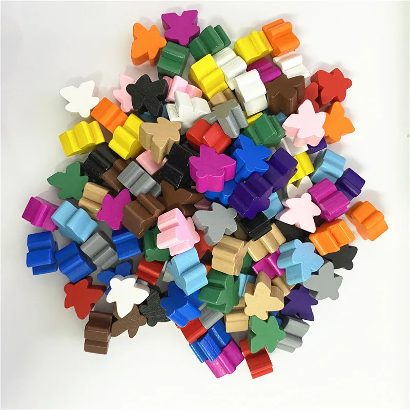 Деревянные 16 мм дополнительные биты для игр meeples - Фотография_6