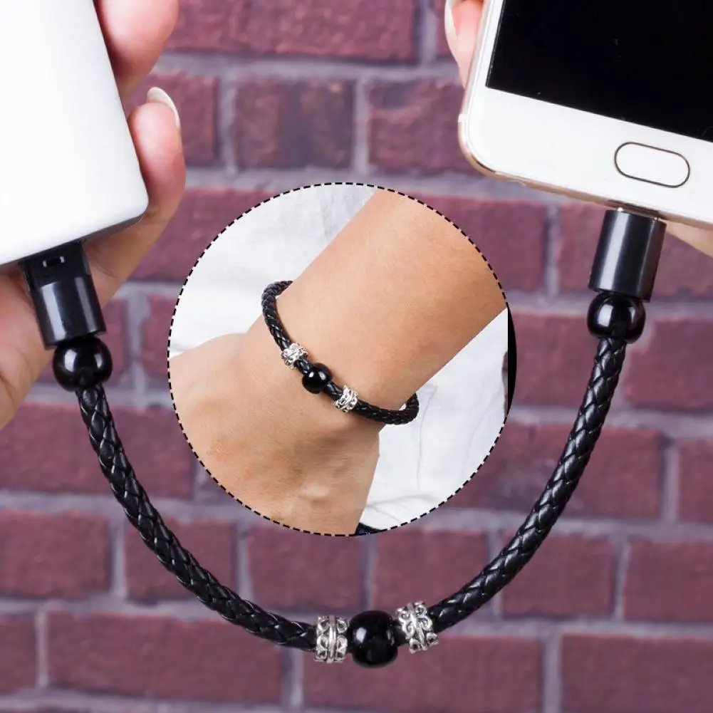 Женский и мужской браслет для зарядки с micro usb type-c - Фотография_2
