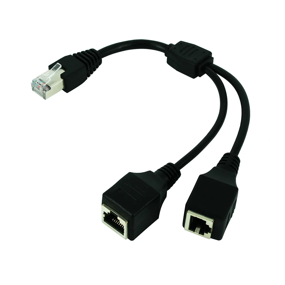 На 2 гнезда lan-кабеля разъем порт