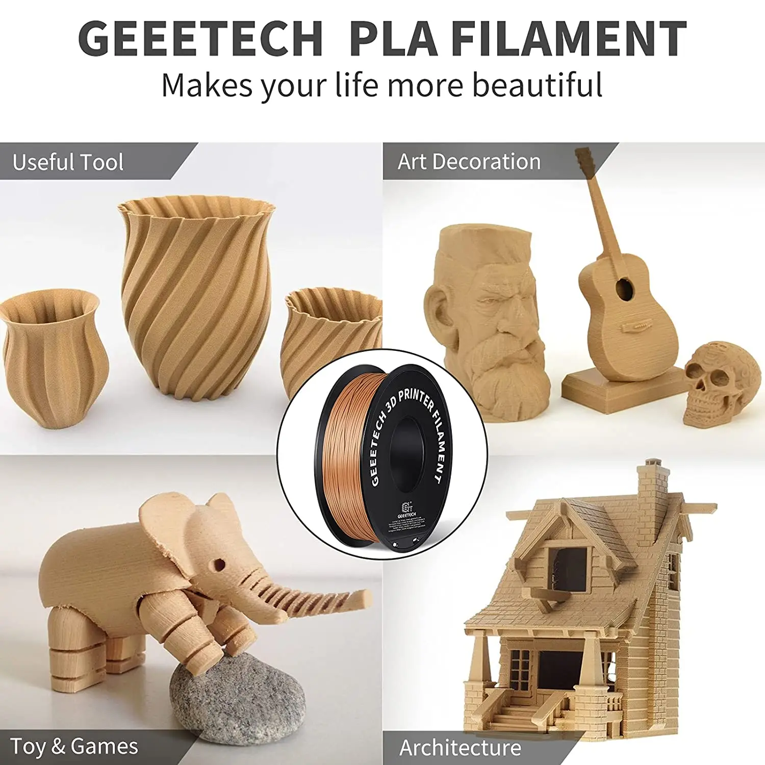 Geeetech пластик для 3д принтера pla petg пластик 1 кг 1 - Фотография_4