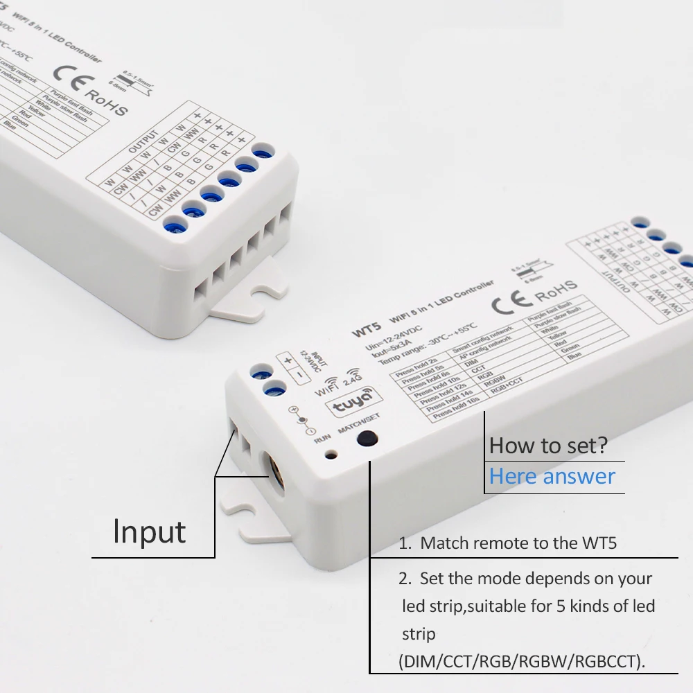Контроллер wt5 tuya smart rgbcct - Фотография_4
