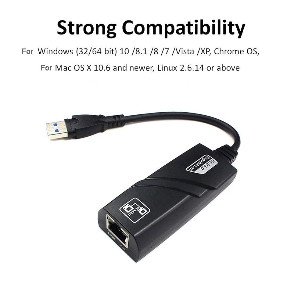 Usb 3.0 проводной usb-адаптер rj45