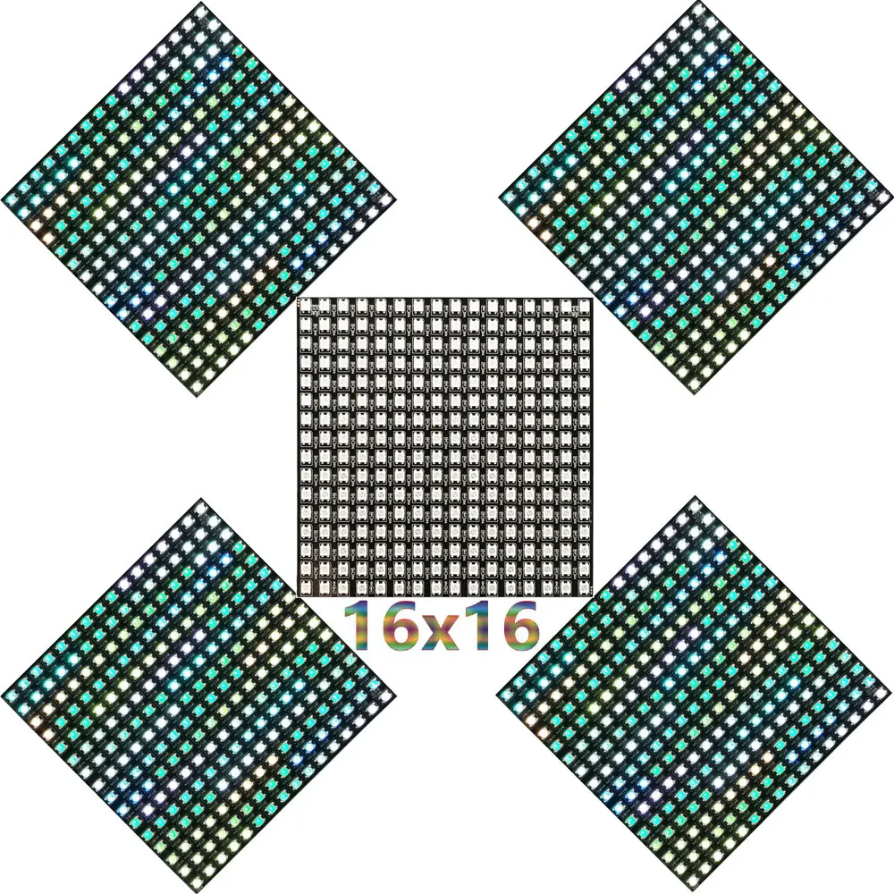 Dc5v ws2812b 8*8 16*16 8*32 гибкая - Фотография_5