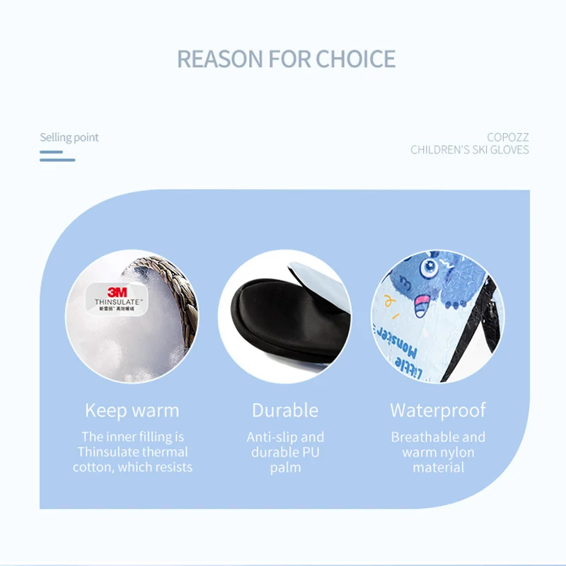 Copozz детские лыжные перчатки - Фотография_5