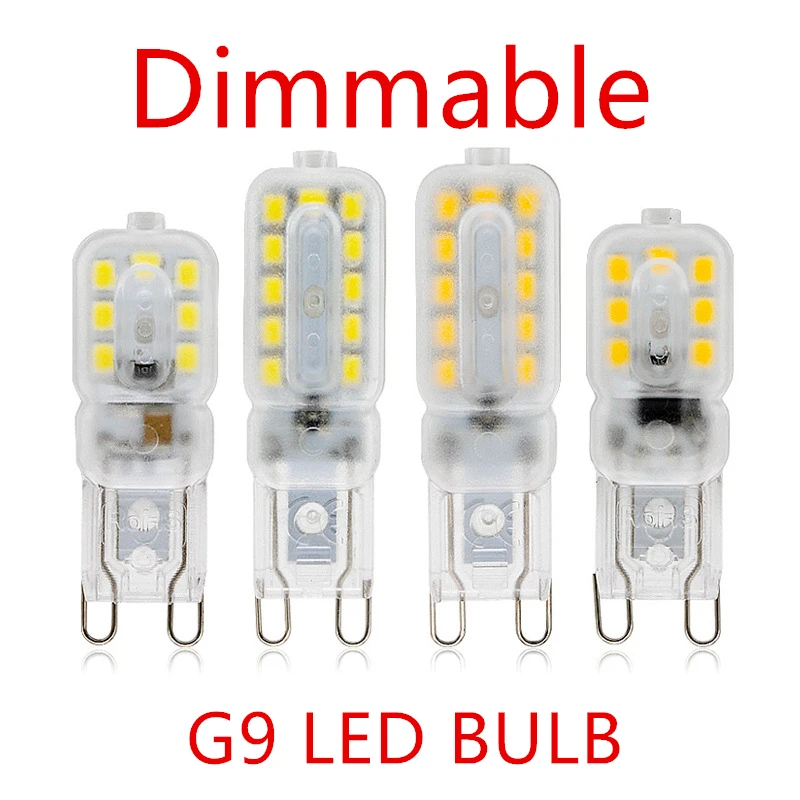 Диммируемая светодиодная лампочка g9 smd2835