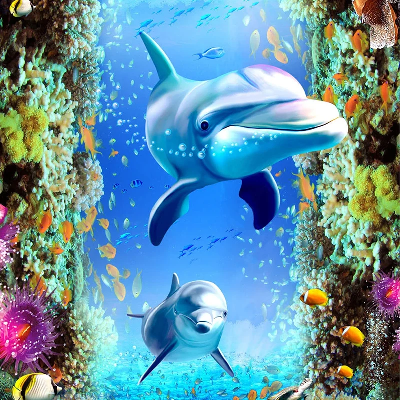3d подводный мир дельфин рыба 3d - Фотография_5