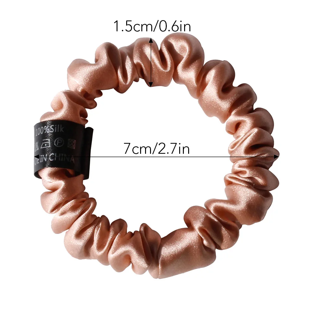 Резинки для волос из 100% чистого шелка шелковицы - Фотография_6
