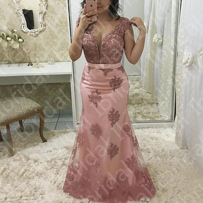 Женское длинное платье-русалка - Фотография_5