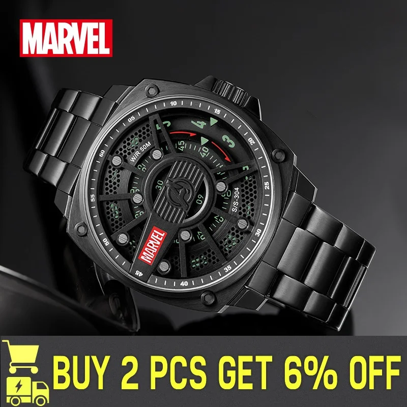 Мужские часы marvel avengers со светящейся шкалой - Фотография_2