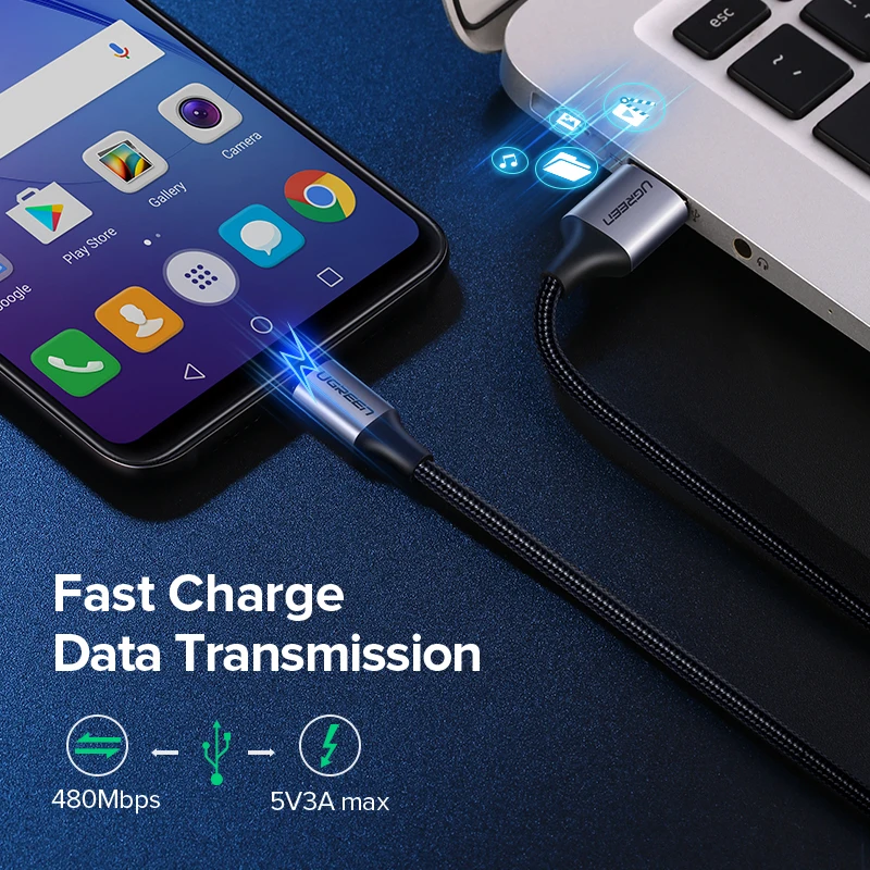 Ugreen micro usb-кабель 2a нейлоновый - Фотография_3