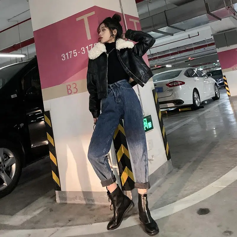 Новая винтажная зимняя кожаная куртка - Фотография_5