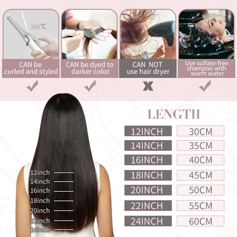 [16 цветов] ugeat clip in hair - Фотография_5