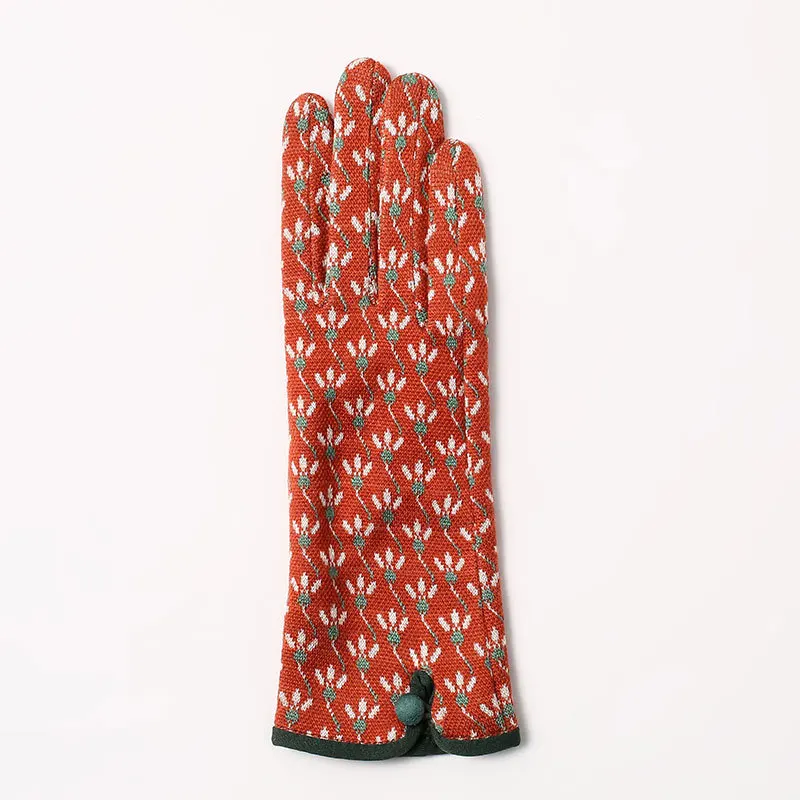 Женские осенне-зимние теплые тонкие перчатки с сенсорным экраном - Фотография_3