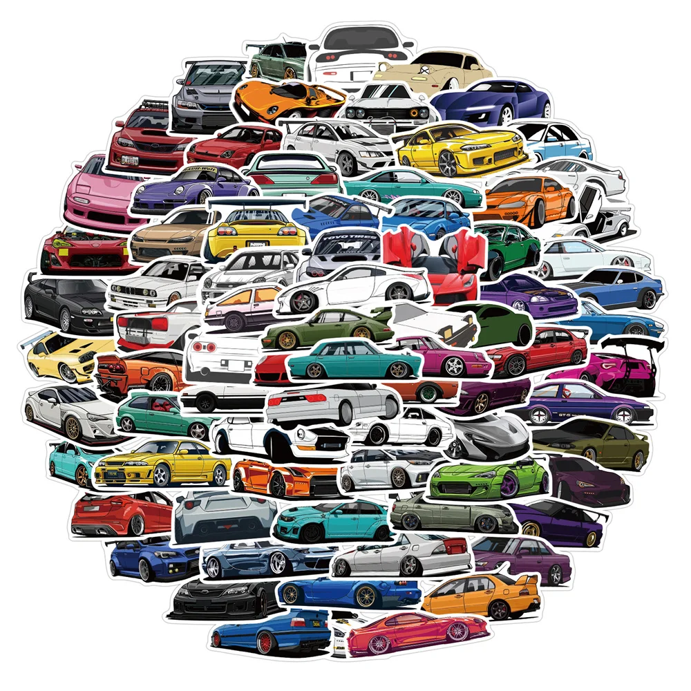 Мультфильм jdm автомобильные граффити - Фотография_2