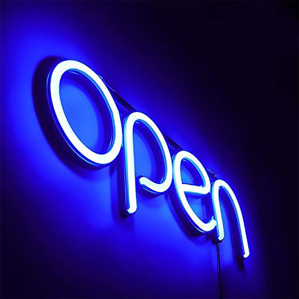 Calca open неоновая вывеска бизнес - Фотография_2