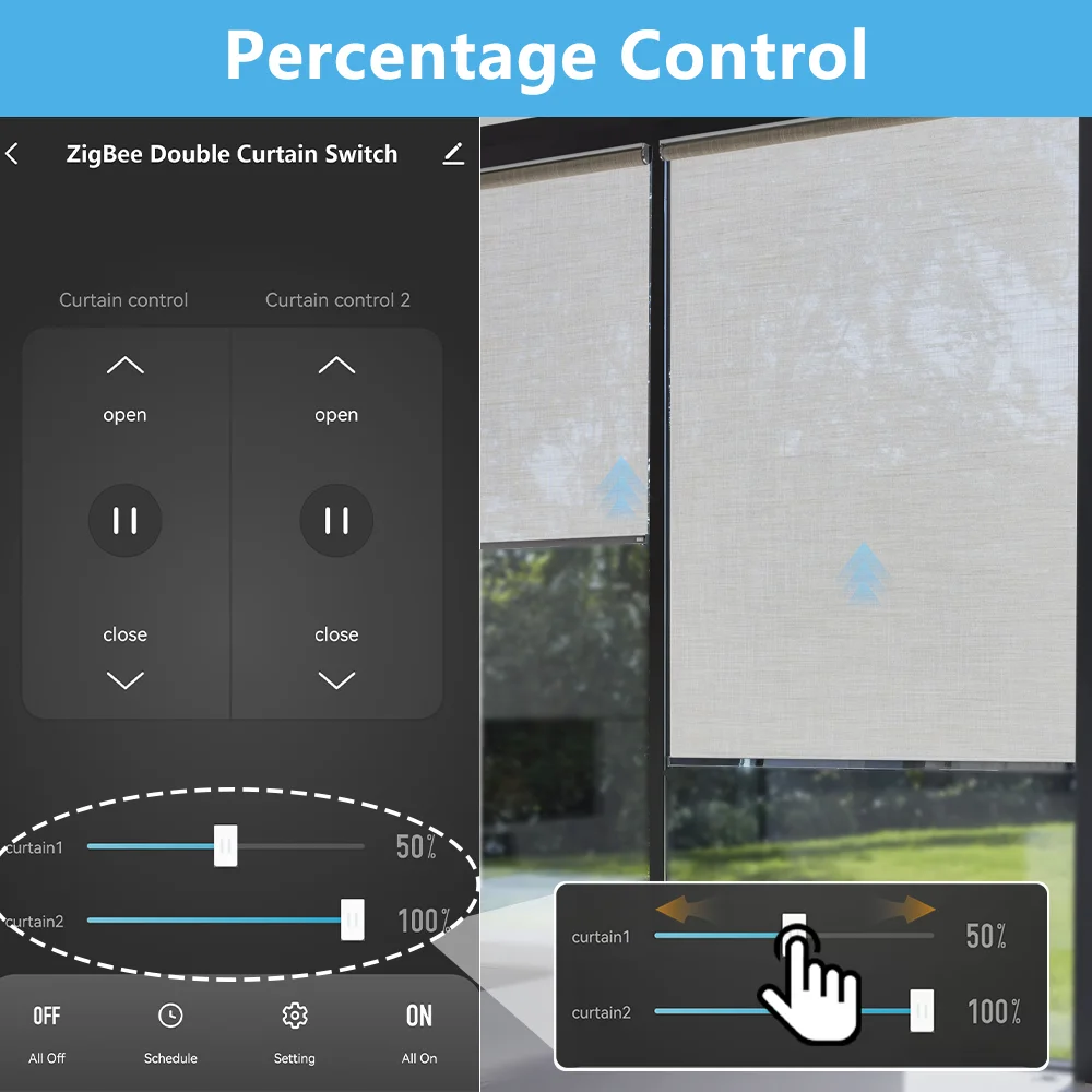 Переключатель для двойной шторки lorтолп zigbee 3 - Фотография_4