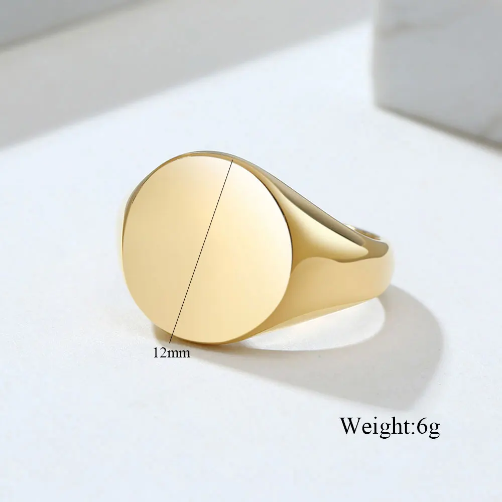 Печатка круглая из нержавеющей стали - Фотография_4