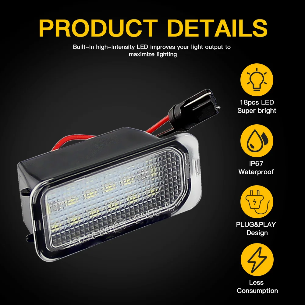 2pcs license plate light for ford - Фотография_4