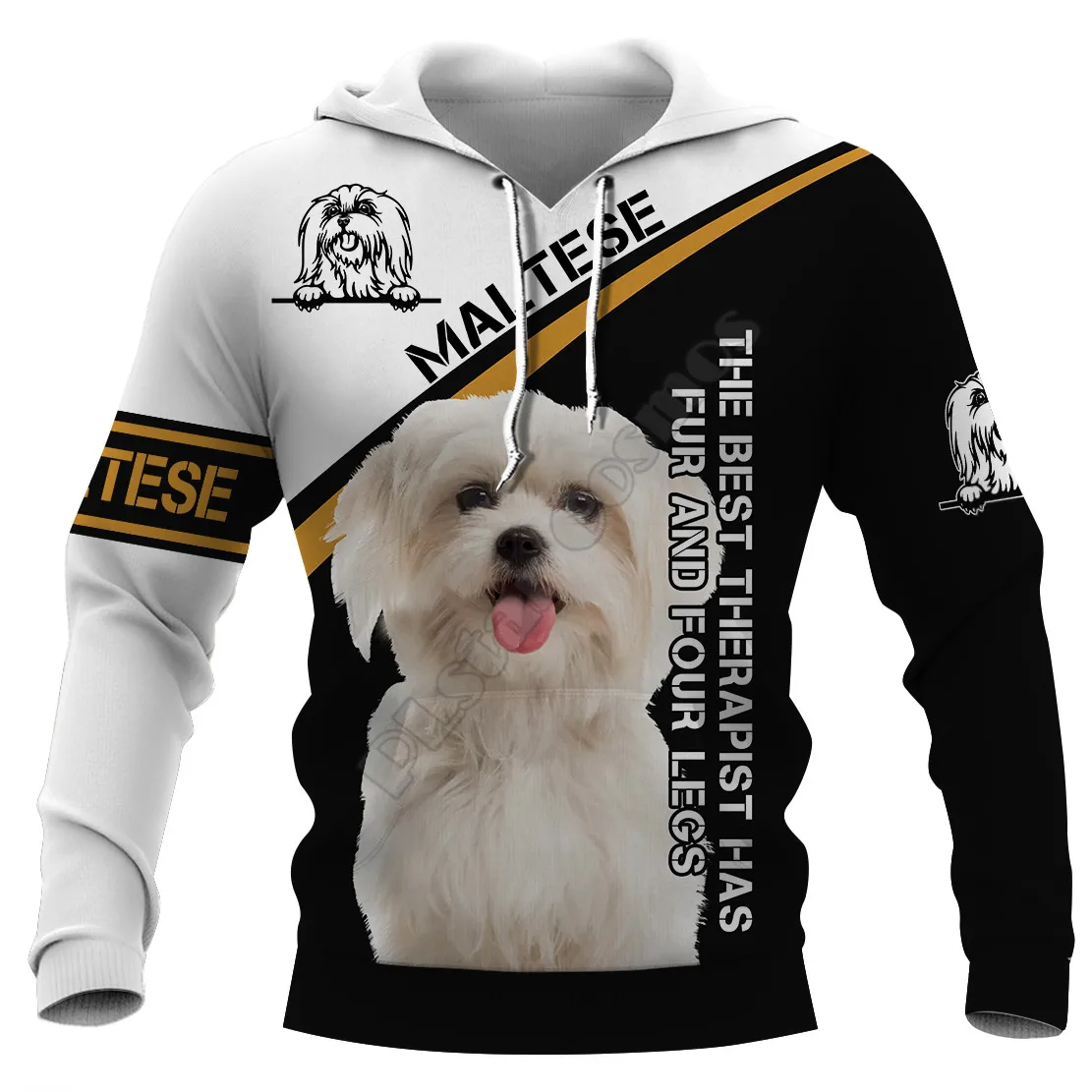 Забавные толстовки с 3d принтом chow chow - Фотография_5
