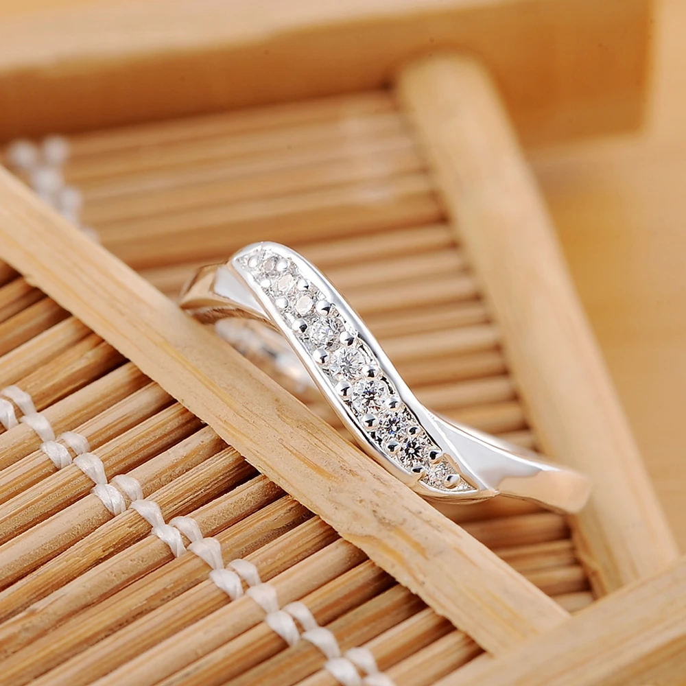 Doteffil витое кольцо с цирконом aaa - Фотография_5