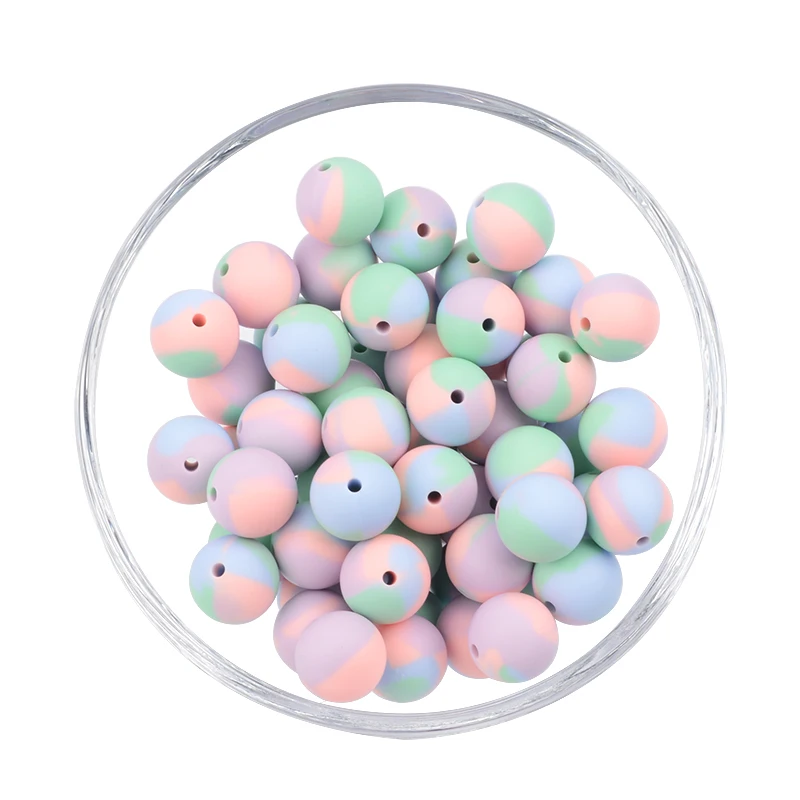 Силиконовые бусины жемчужные силиконовые - Фотография_3