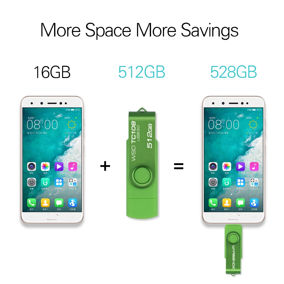 Wansenda usb flash drive 512 гб 256 гб usb 3 - Фотография_5