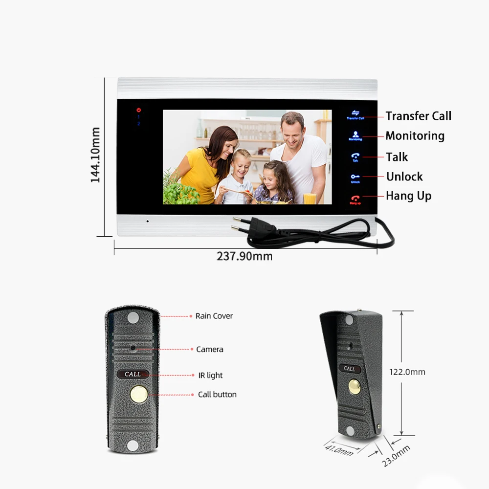 Домашний видеодомофон joytimer 1200tvl - Фотография_6