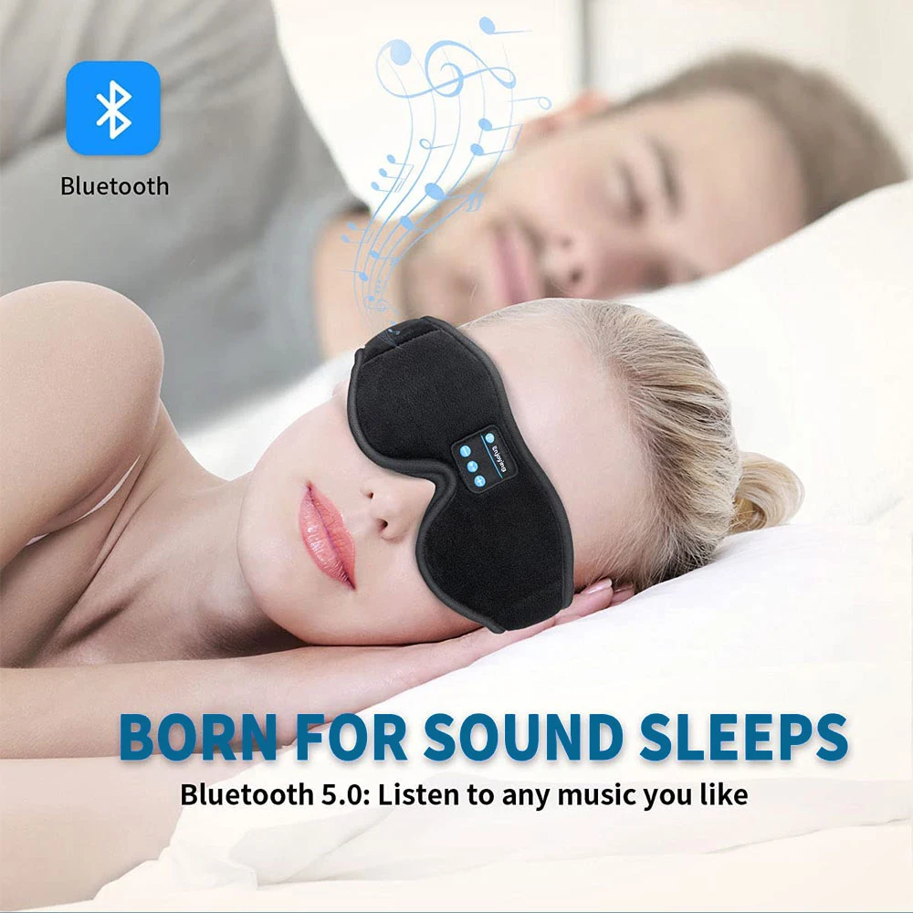 Маска для сна наушники bluetooth - Фотография_5