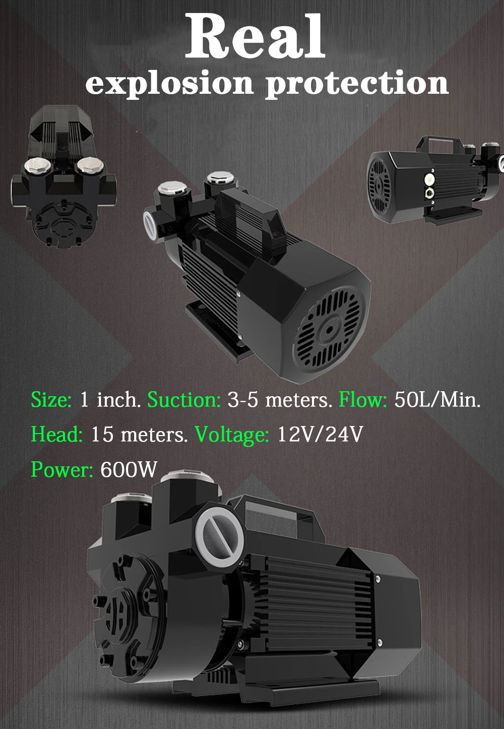 Бензиновый насос 12 в 24 в с взрывозащищенной системой - Фотография_5