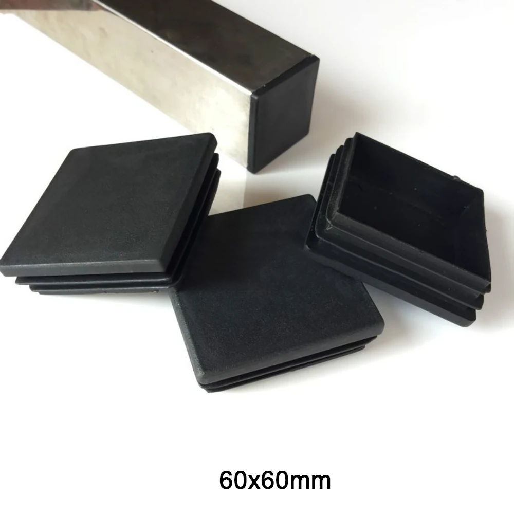 60x60 мм 60x80 мм 60x100 мм 60x120 мм пластиковые черные заглушки - Фотография_2