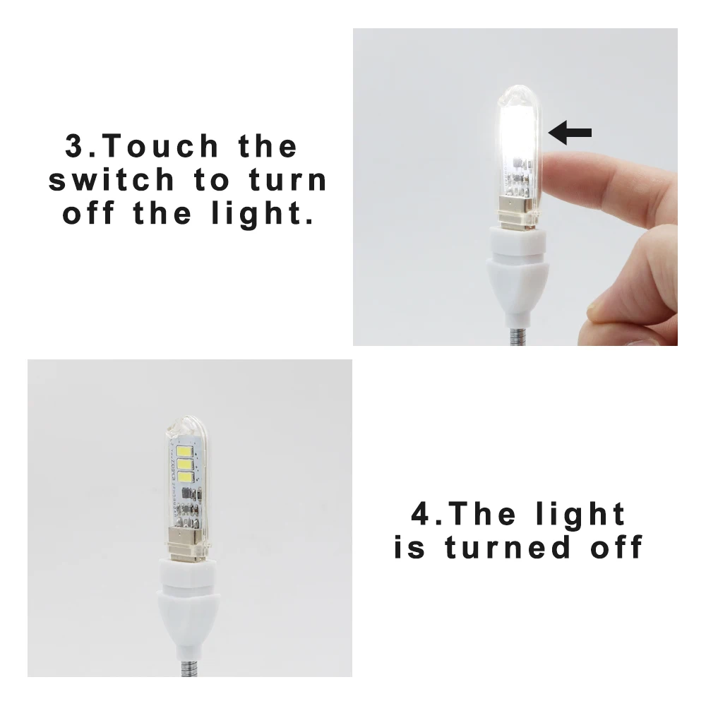 Сенсорный переключатель dc5v usb led мини-светильник для книг 1 - Фотография_6