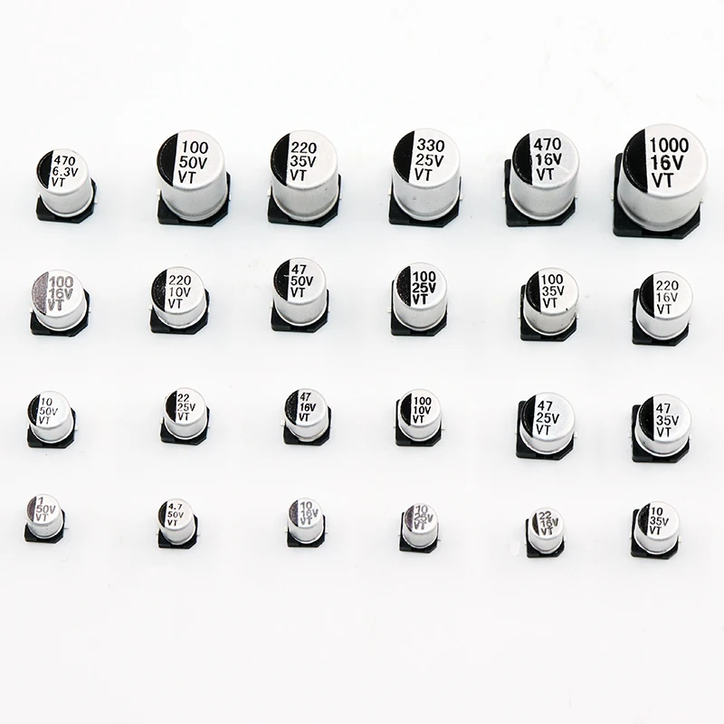 Smd 50 в 35 в 25 в 16 в 10 в 100 мкф 220 мкф 47 мкф 33 мкф 22 мкф 10 мкф 4