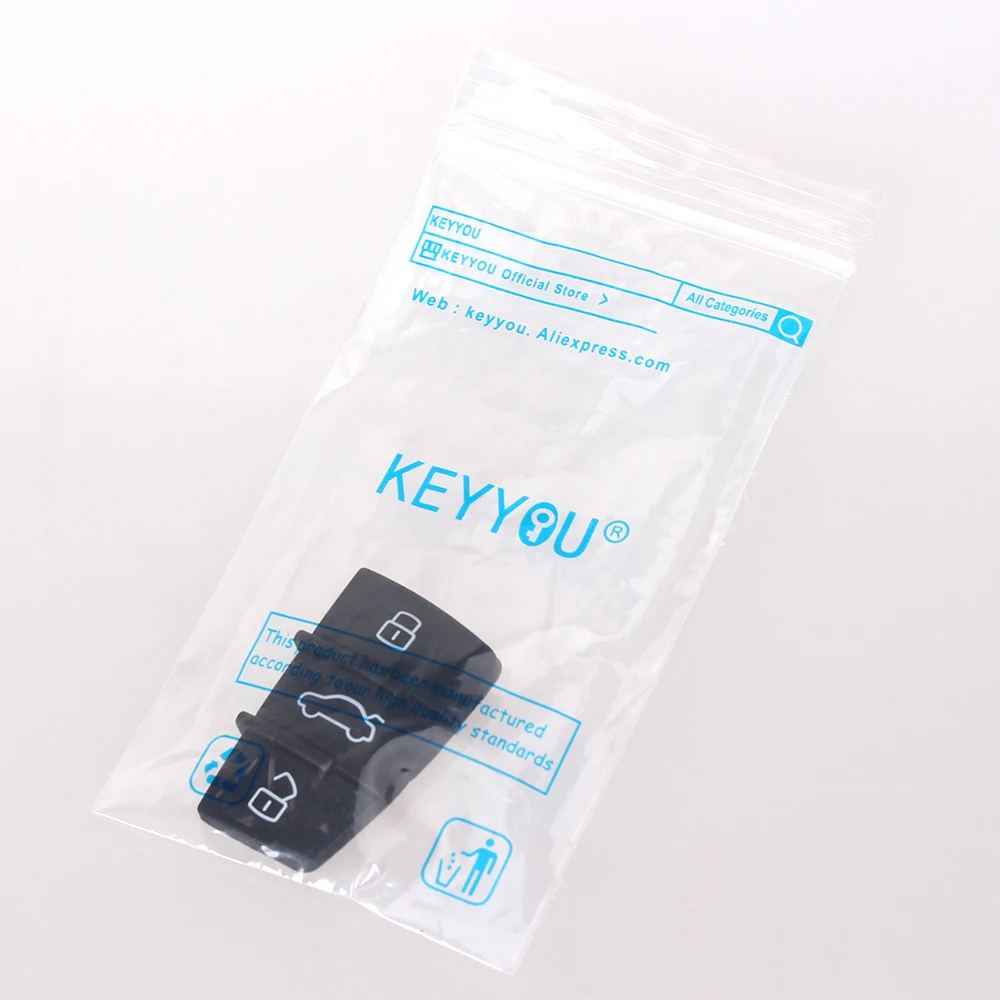 Keyyou 3-кнопочный сменный резиновый - Фотография_5