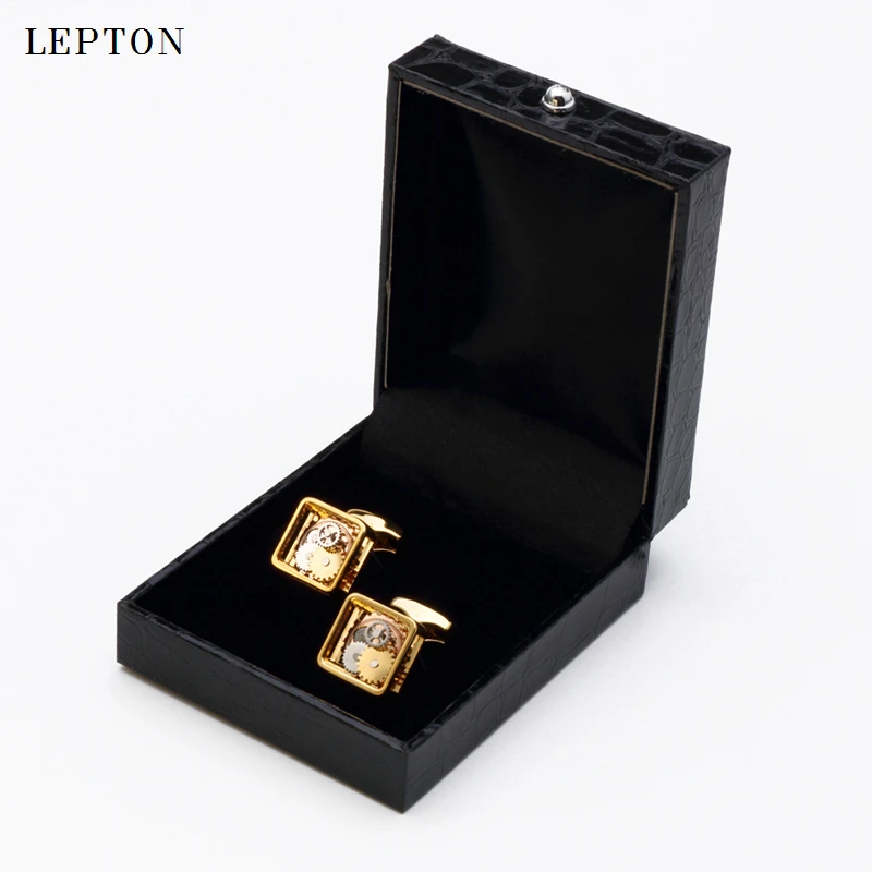 Лидер продаж, квадратные запонки в стиле стимпанк для мужских часов lepton - Фотография_4