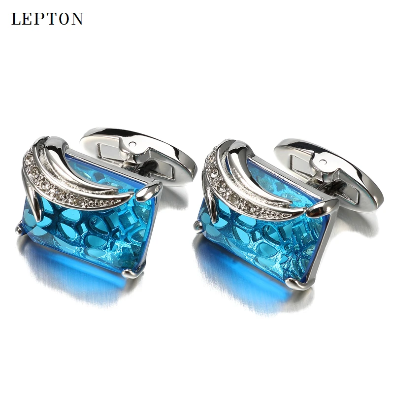 Роскошные стеклянные запонки для мужчин lepton - Фотография_3