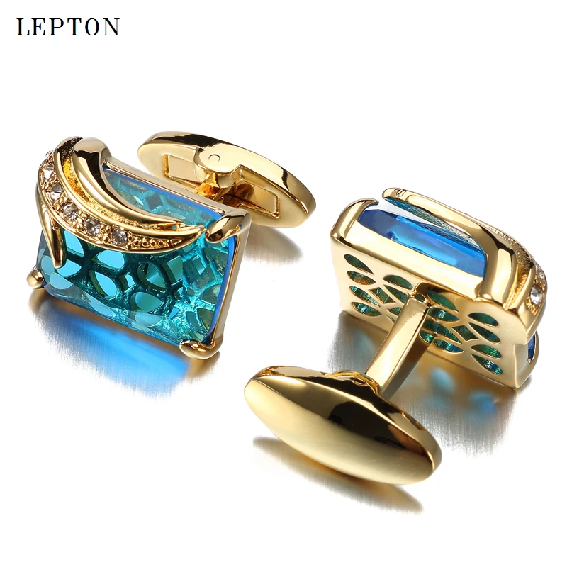 Роскошные стеклянные запонки для мужчин lepton - Фотография_2