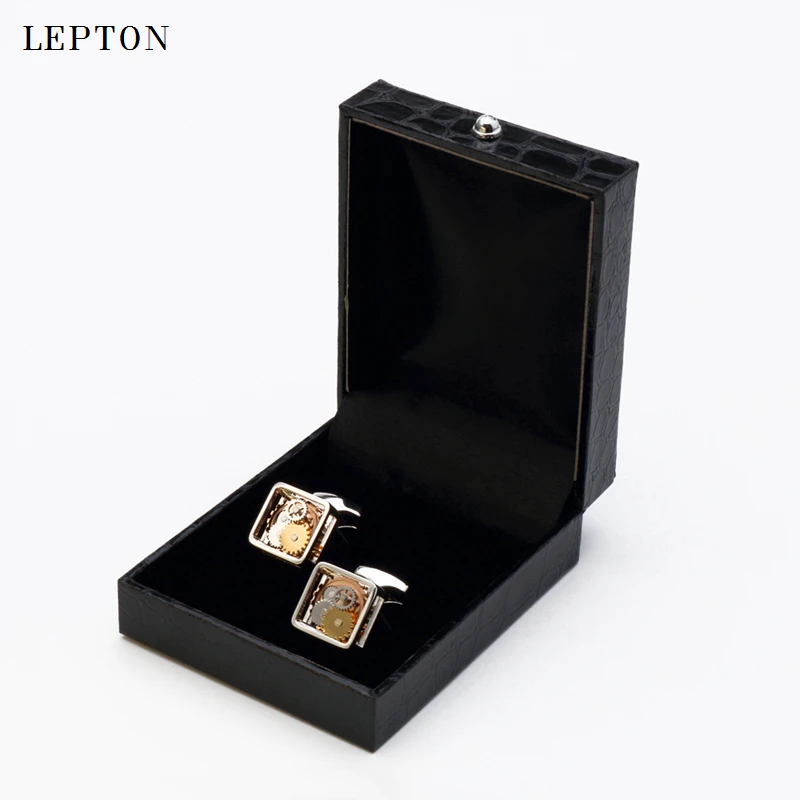 Лидер продаж, квадратные запонки в стиле стимпанк для мужских часов lepton - Фотография_6
