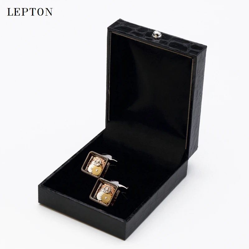 Лидер продаж, квадратные запонки в стиле стимпанк для мужских часов lepton - Фотография_5