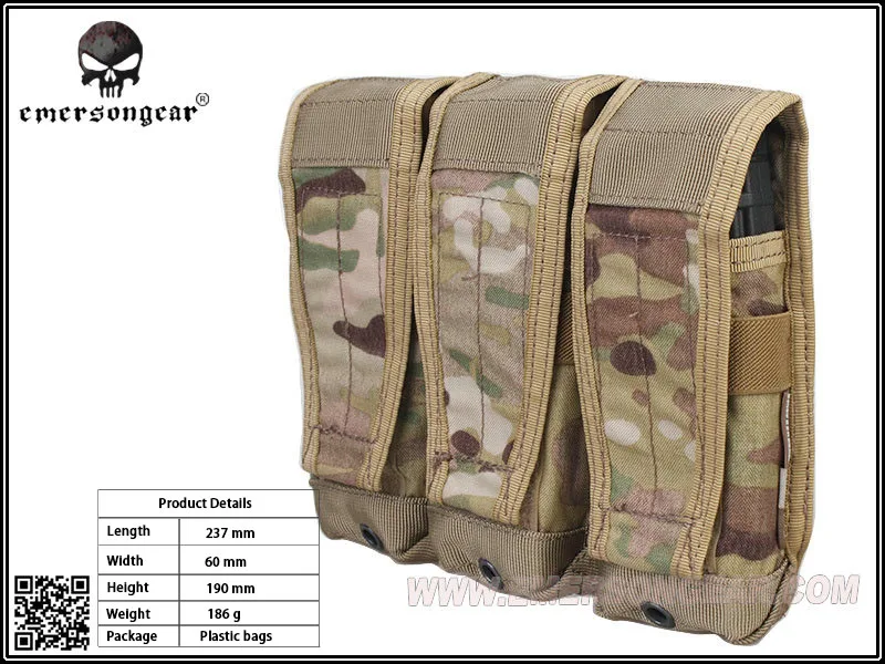 Подсумок emersongear triple magazine