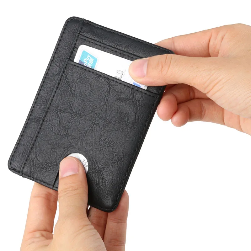 Новый rfid-блокирующий мужской кожаный кошелек - Фотография_4