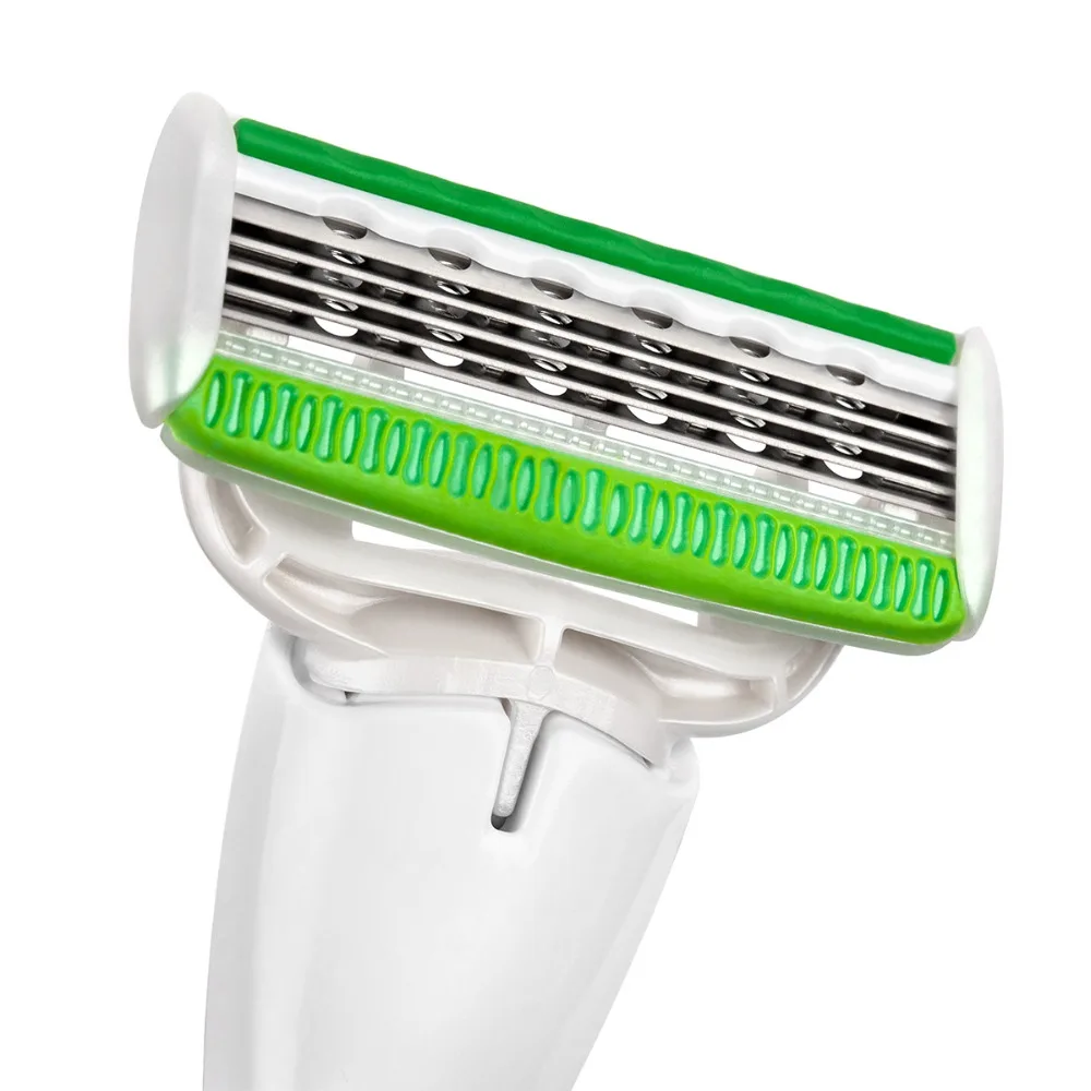 Персонализированная бритва для женщин qshave green series blade x5 - Фотография_2