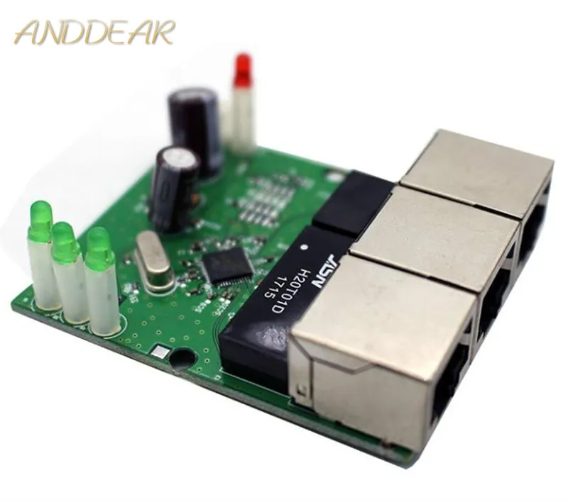 Oem переключатель mini 3 порт коммутатора