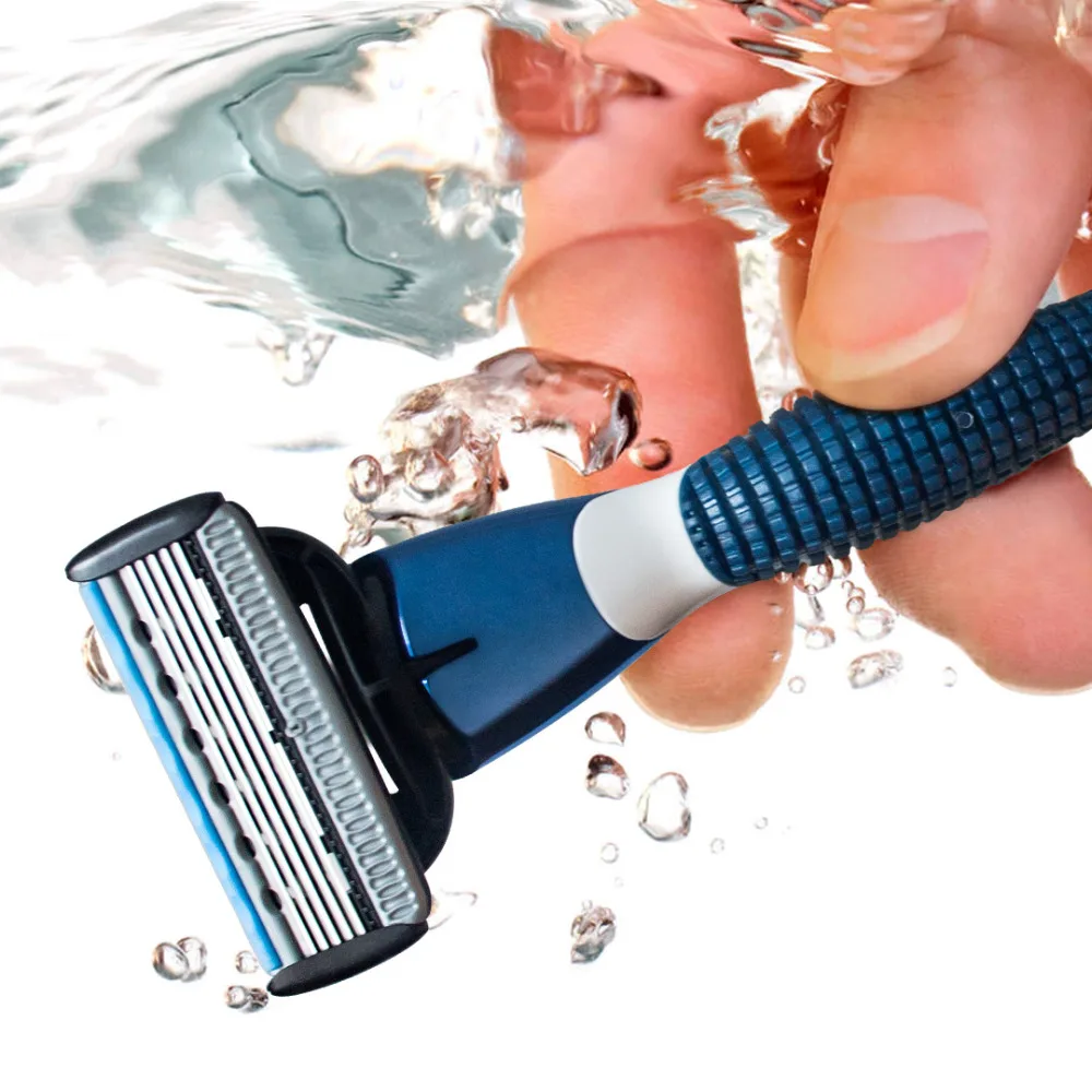 Qshave blue мужской ручной триммер для бритья (1 лезвие x3 - Фотография_3
