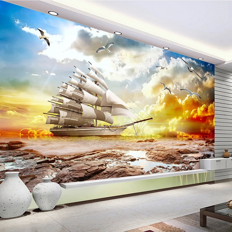 Пользовательские 3d фреска современный - Фотография_4