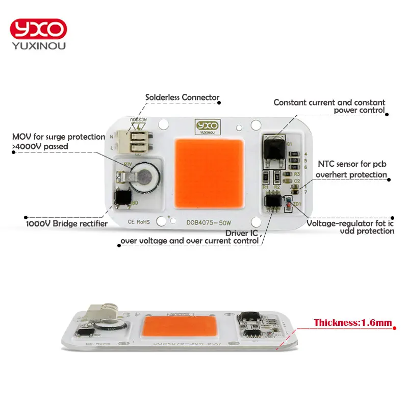 Гидропоника dob ac led cob чип - Фотография_6